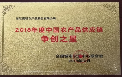 喜報：熱烈祝賀我公司在第三屆中國農(nóng)產(chǎn)品供應(yīng)鏈大會上喜獲七項重要榮譽！